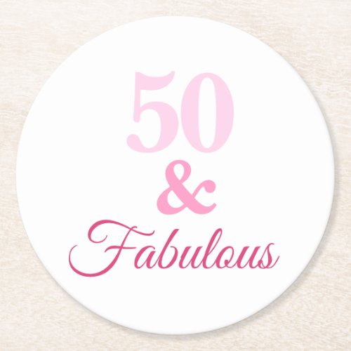 Pink 50 and Fabulous Coasters
