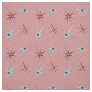 Pink 50's Starburst Fabric