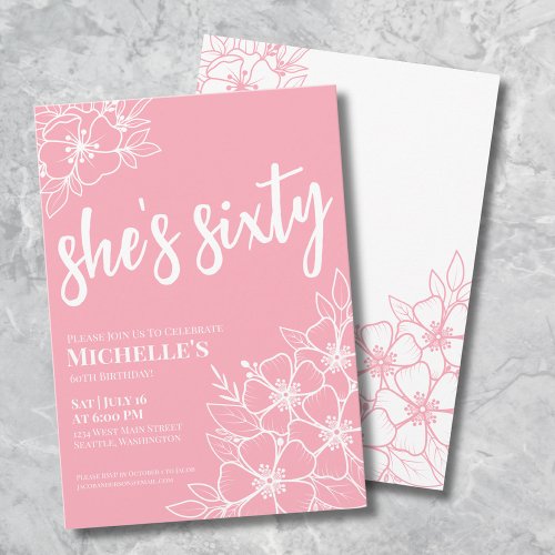 Pink 60th Birthday Party