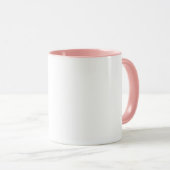 Pink 70's Themed Stay Groovy Baby Retro Inspired Mug (Front Right)