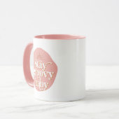 Pink 70's Themed Stay Groovy Baby Retro Inspired Mug (Front Left)