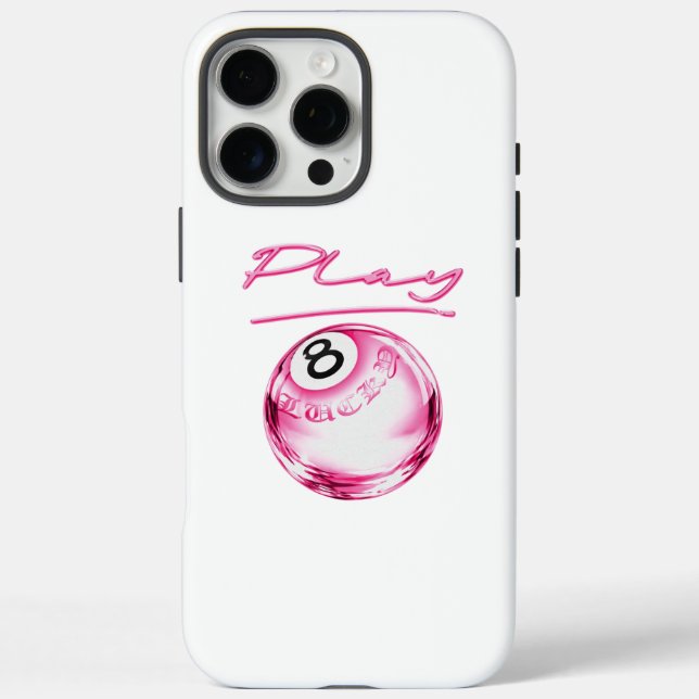 Pink 8 Ball Phone Case – Cute Aesthetic Design (Back)