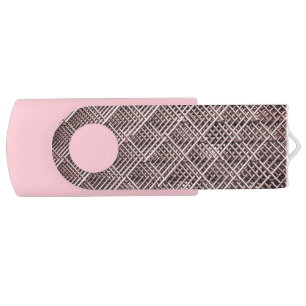 Pink 8gb USB Swivel Flash Drive