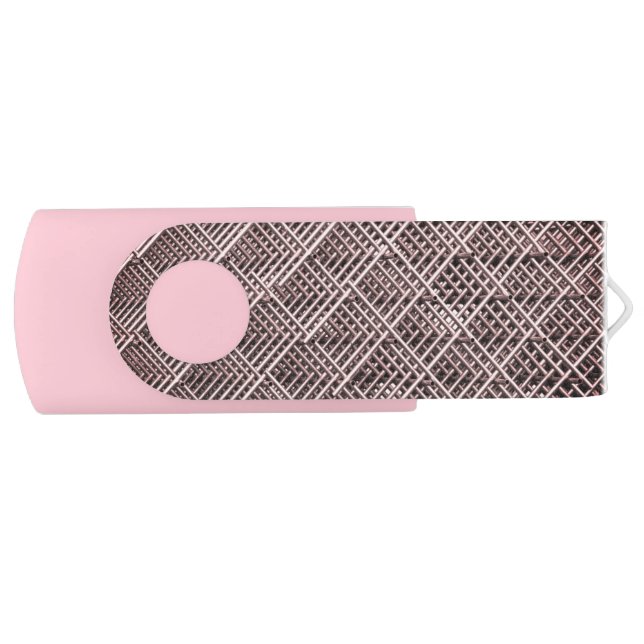 Pink 8gb USB Swivel Flash Drive (Front)