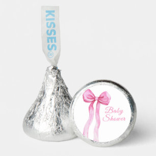 Pink a Bow It's Girl Baby shower Hershey®'s Kisses®