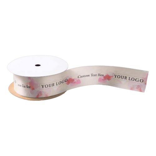 Pink Aarty Custom Business Logo Packaging Satin Ribbon