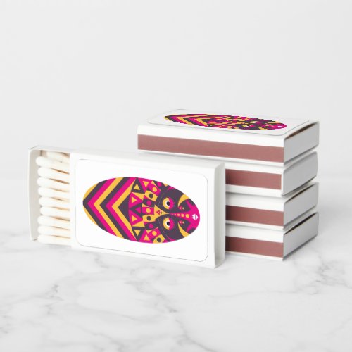 Pink Aboriginal Mask Matchboxes