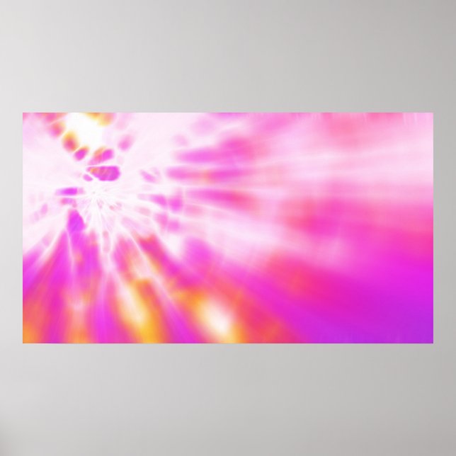 Pink Absstract Fractal Art Poster Print (Front)