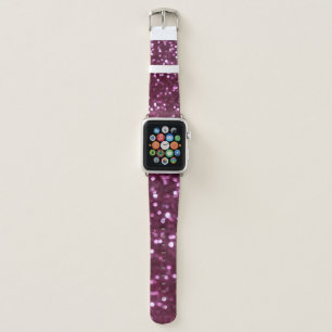 Pink abstract, bokeh defocused lights. apple watch band