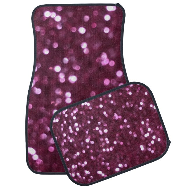 Pink abstract, bokeh defocused lights. car floor mat (Set)