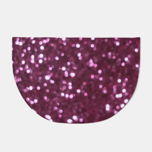 Pink abstract, bokeh defocused lights. doormat