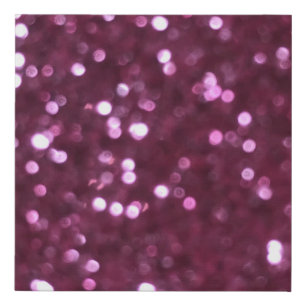 Pink abstract, bokeh defocused lights. faux canvas print