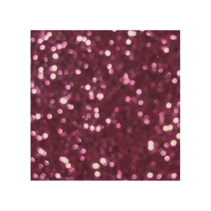 Pink abstract, bokeh defocused lights. wood wall art