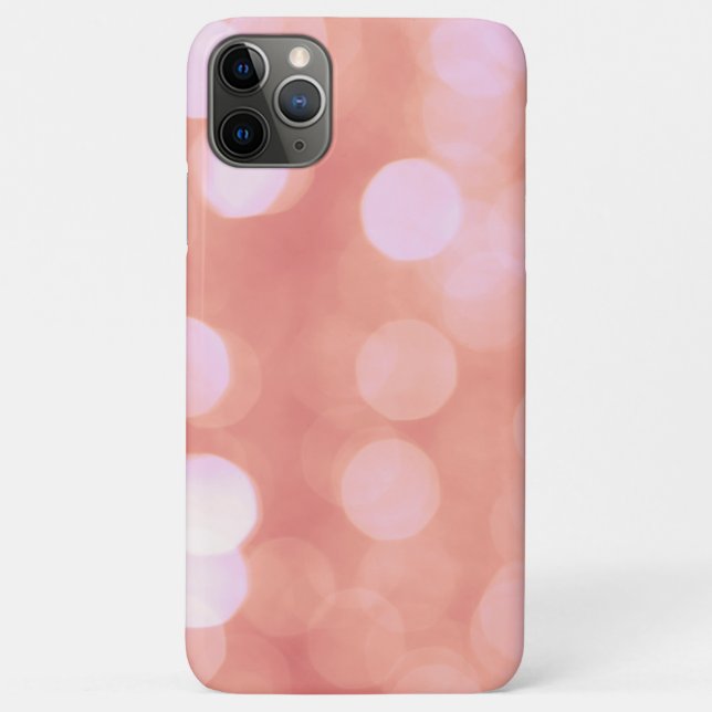 Pink abstract bokeh light dots, feminine design Case-Mate iPhone case (Back)