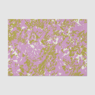 Pink Abstract Botanical Design Tissue Paper
