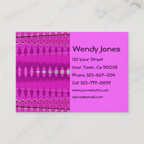 pink abstract business cards