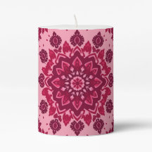 Pink Abstract Candle