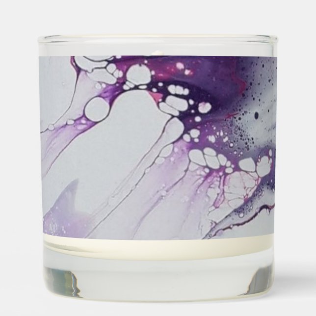 Pink abstract candle (Front)