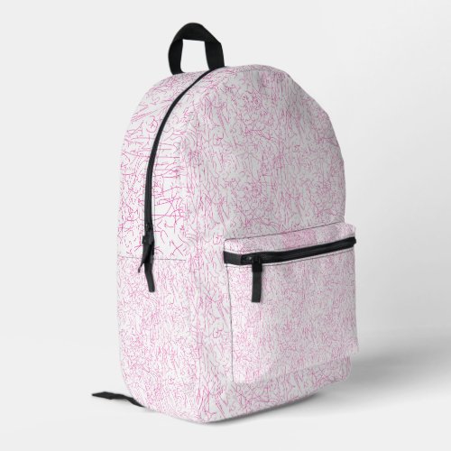 Pink Abstract Doodle Aesthetic Backpack