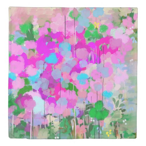 Pink abstract  duvet cover