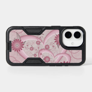 Pink Abstract Hearts & Flowers Love Fractal Art iPhone 17 Case