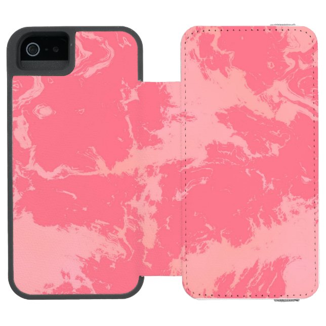pink abstract incipio iPhone wallet case (Folio Open)