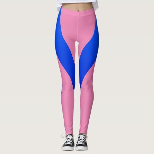 pink abstract morden leggings