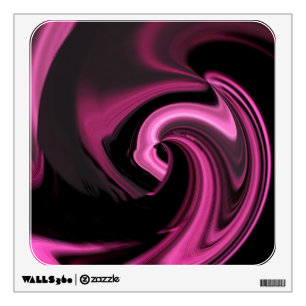 Pink Abstract "northern lights" Wall Decal