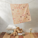 Pink Abstract of Stars and Squares Baby Blanket