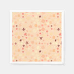Pink Abstract of Stars and Squares Napkins