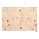 Pink Abstract of Stars and Squares Pillow Case