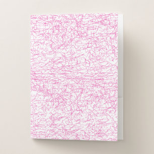 Pink Abstract Office File Folder Set