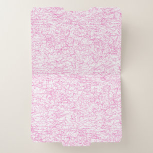Pink Abstract Office File Folder Set
