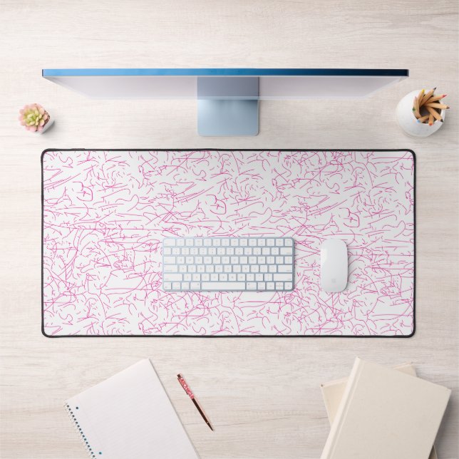 Pink Abstract Office File Folder Set Desk Mat (Office 1)