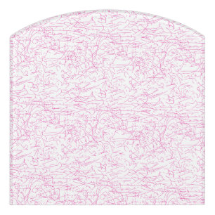 Pink Abstract Office File Folder Set Door Sign