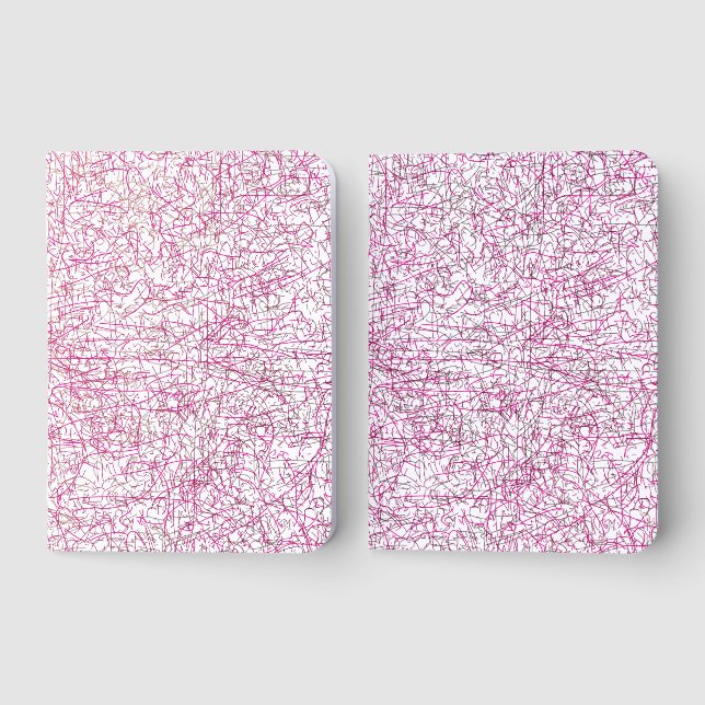 Pink Abstract Office File Folder Set Foil Vow Books (Front)