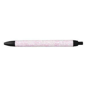 Pink Abstract Office File Folder Set Pen