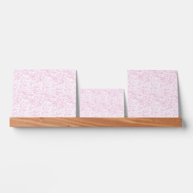 Pink Abstract Office File Folder Set Picture Ledge (Front)