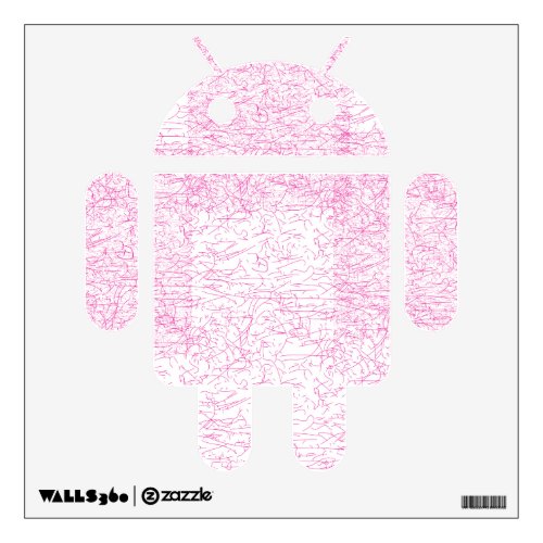 Pink Abstract Office File Folder Set Wall Decal
