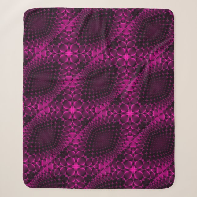 Pink Abstract Pattern Blanket (Front)