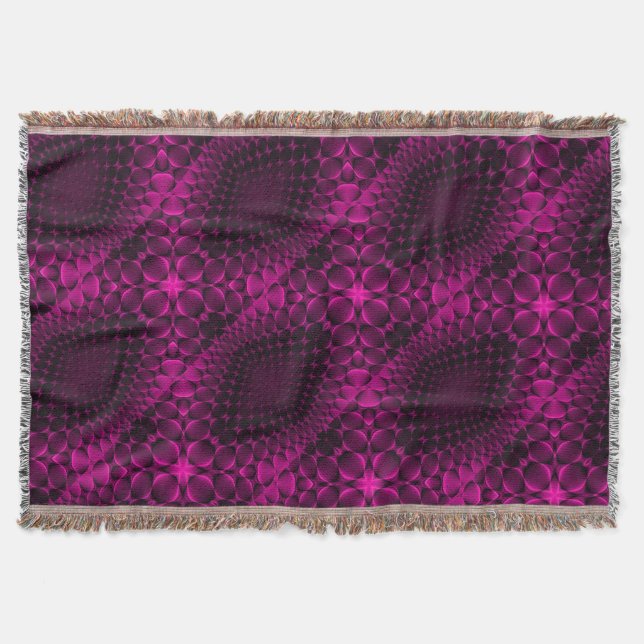 Pink Abstract Pattern Blanket (Front)