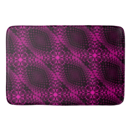Pink Abstract Pattern Blanket Bath Mat
