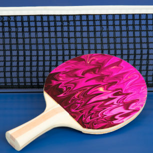 Pink abstract pattern Ping-Pong paddle