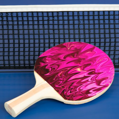 Pink abstract pattern Ping_Pong paddle