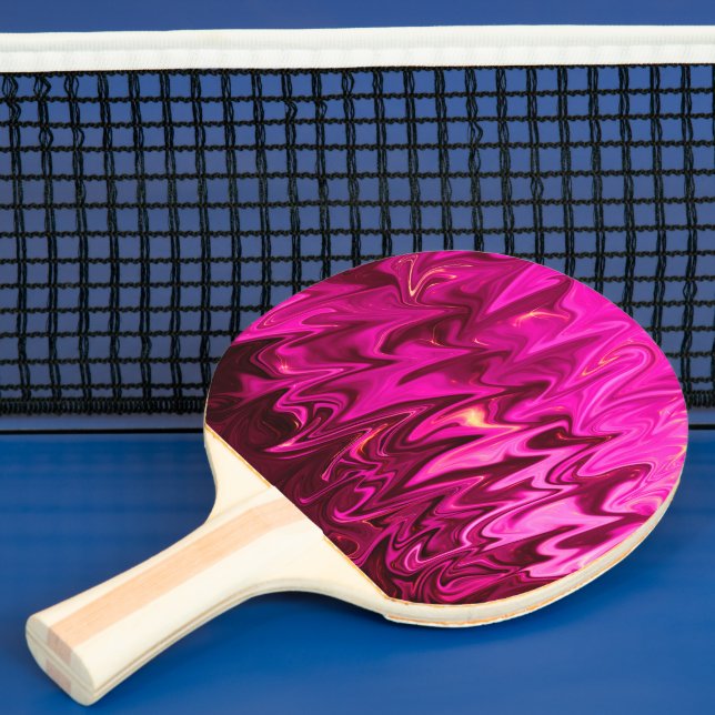 Pink abstract pattern Ping-Pong paddle (Insitu)