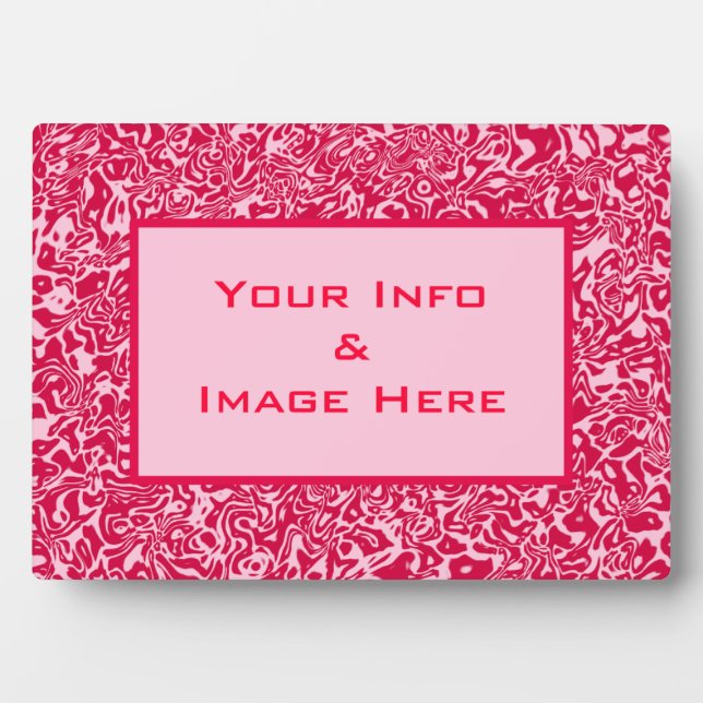 Pink Abstract Swirl Frame (Front)