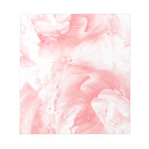 Pink Abstract Watercolor Marble Background Notepad