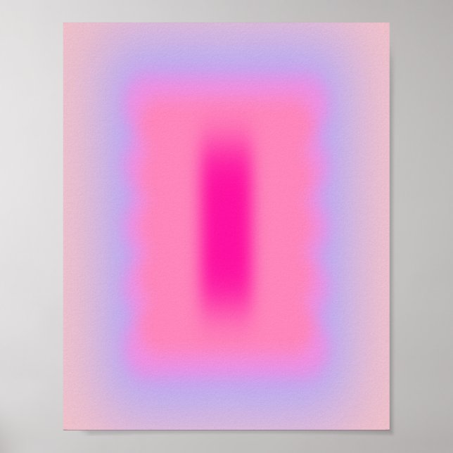 Pink Abstraction Gradient Poster (Front)