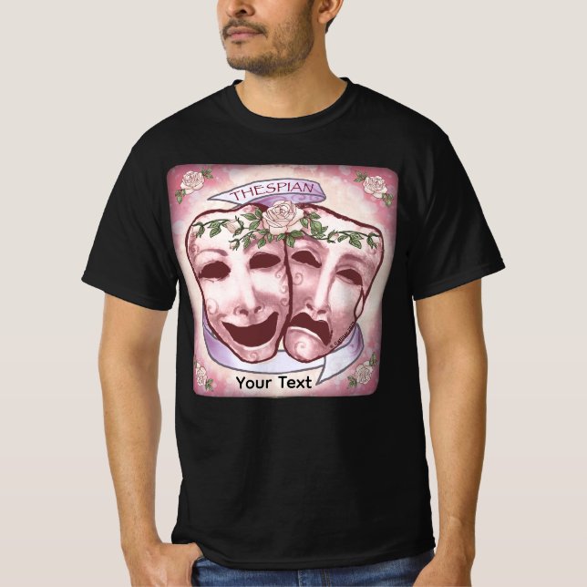Pink Actor Masks T-Shirt (Front)