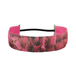 Pink Aechmea Flower 1-1/2" Non-Slip Headband